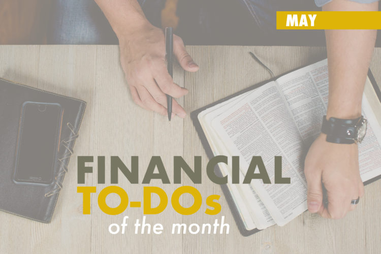 May’s Financial To-Dos